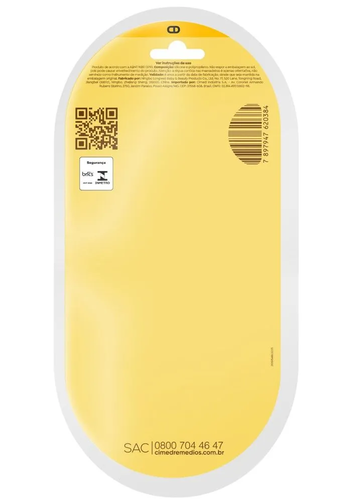 Mamadeira Joao E Maria Amarela Bico Orto 360ml — foto 2