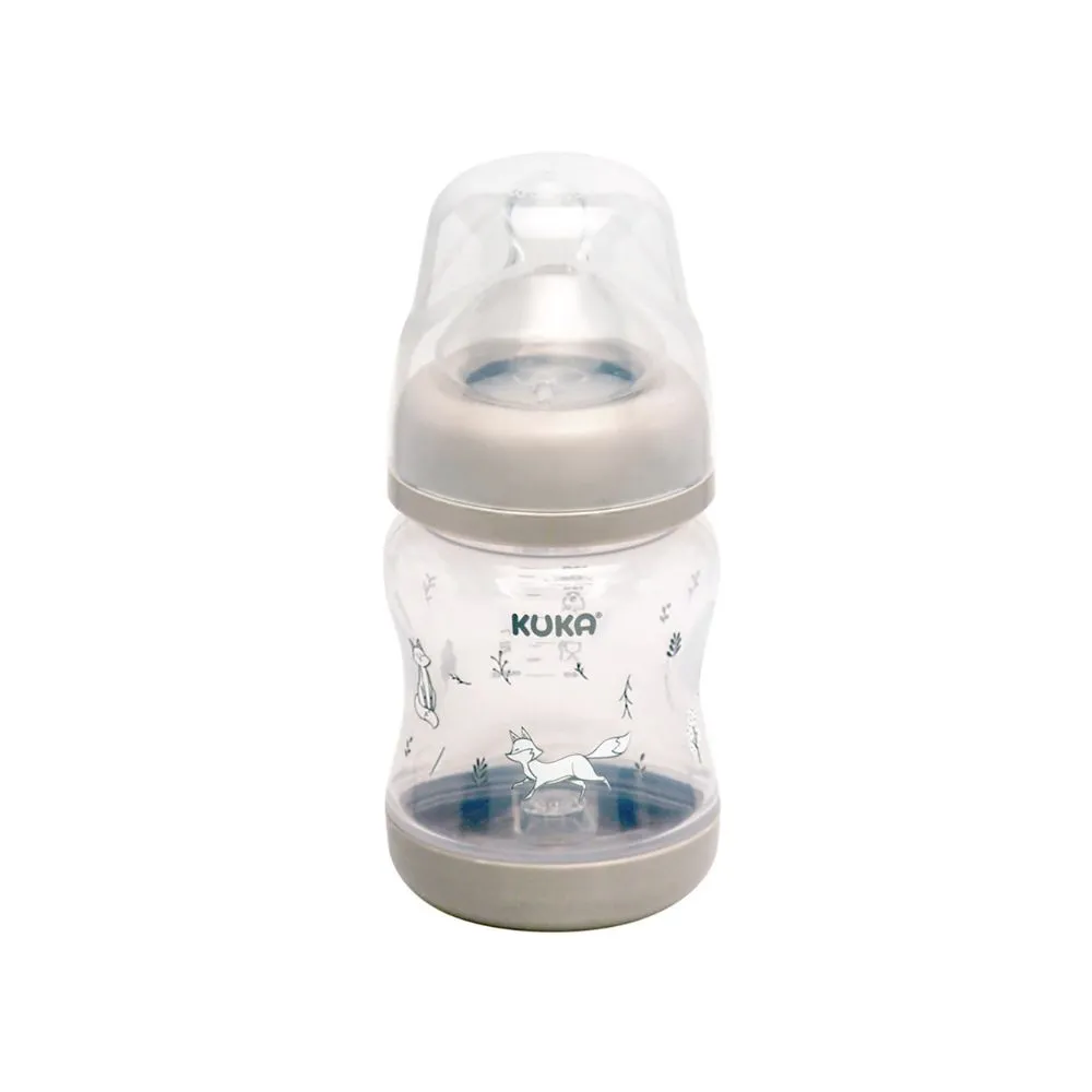 Mamadeira Kuka Elegance Plus Bico Anticólica de 0 a 6 meses Silicone 150ml 1 Unidade