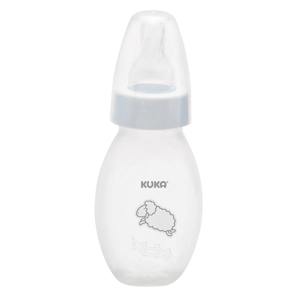 Mamadeira Kuka Kukinha Sem BPA Bico de Silicone de 0 a 3 meses Branca 50ml 1 Unidade