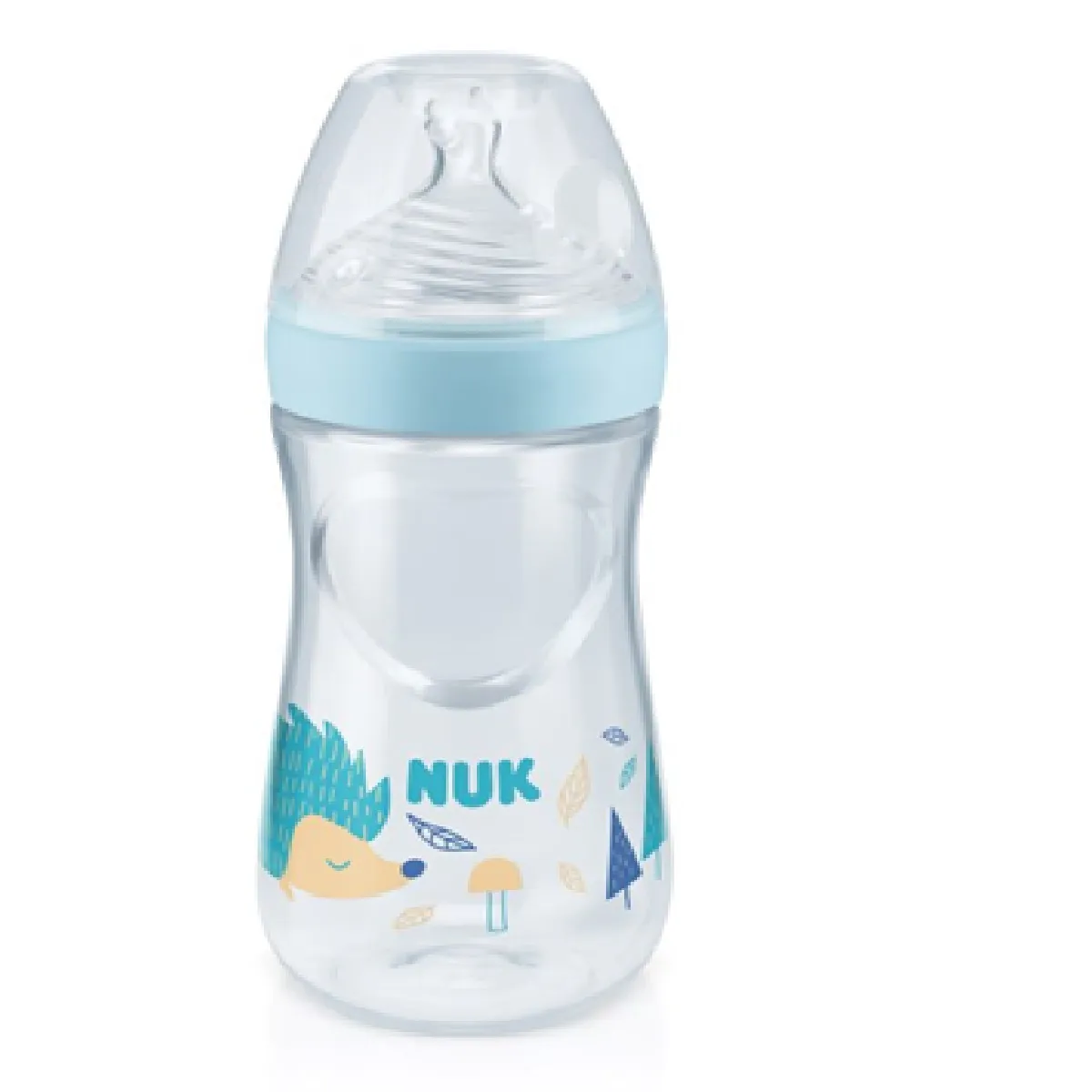 Mamadeira NUK Essence Smart Flow +6 meses Controle de Temperatura Fluxo Médio Azul Tamanho 2 270ml 1 Unidade
