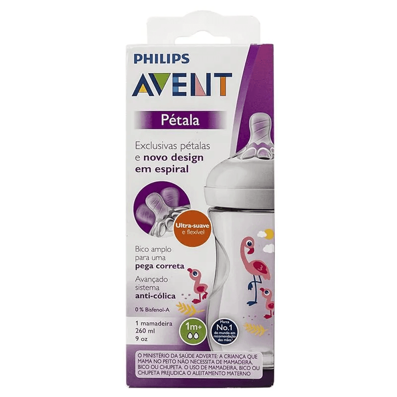 Mamadeira Philips Avent Pétala Flamingo 260ml