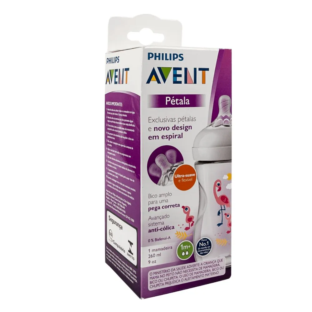 Mamadeira Philips Avent Pétala Flamingo 260ml — foto 3