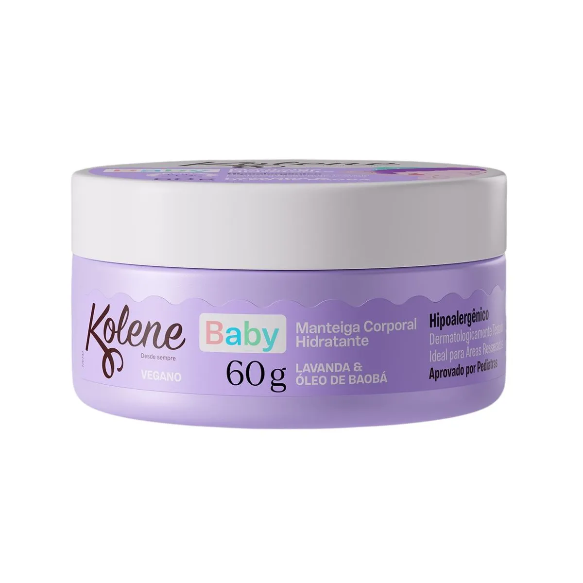 Manteiga Corporal Hidratante Kolene Baby Lavanda E Óleo De Baobá 60g