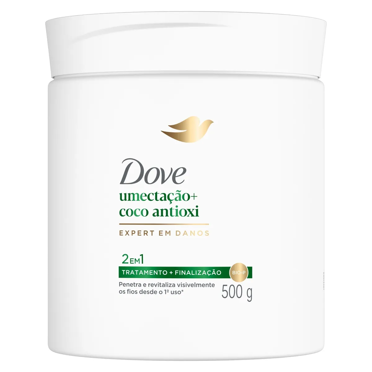 Máscara Capilar Dove 2 em 1 Umectação + Coco Antioxi 500g — foto 2