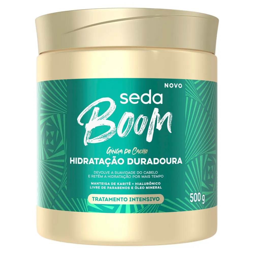 Máscara Capilar Seda Boom Ginga dos Cachos Hidratação Douradora 500g — foto 2