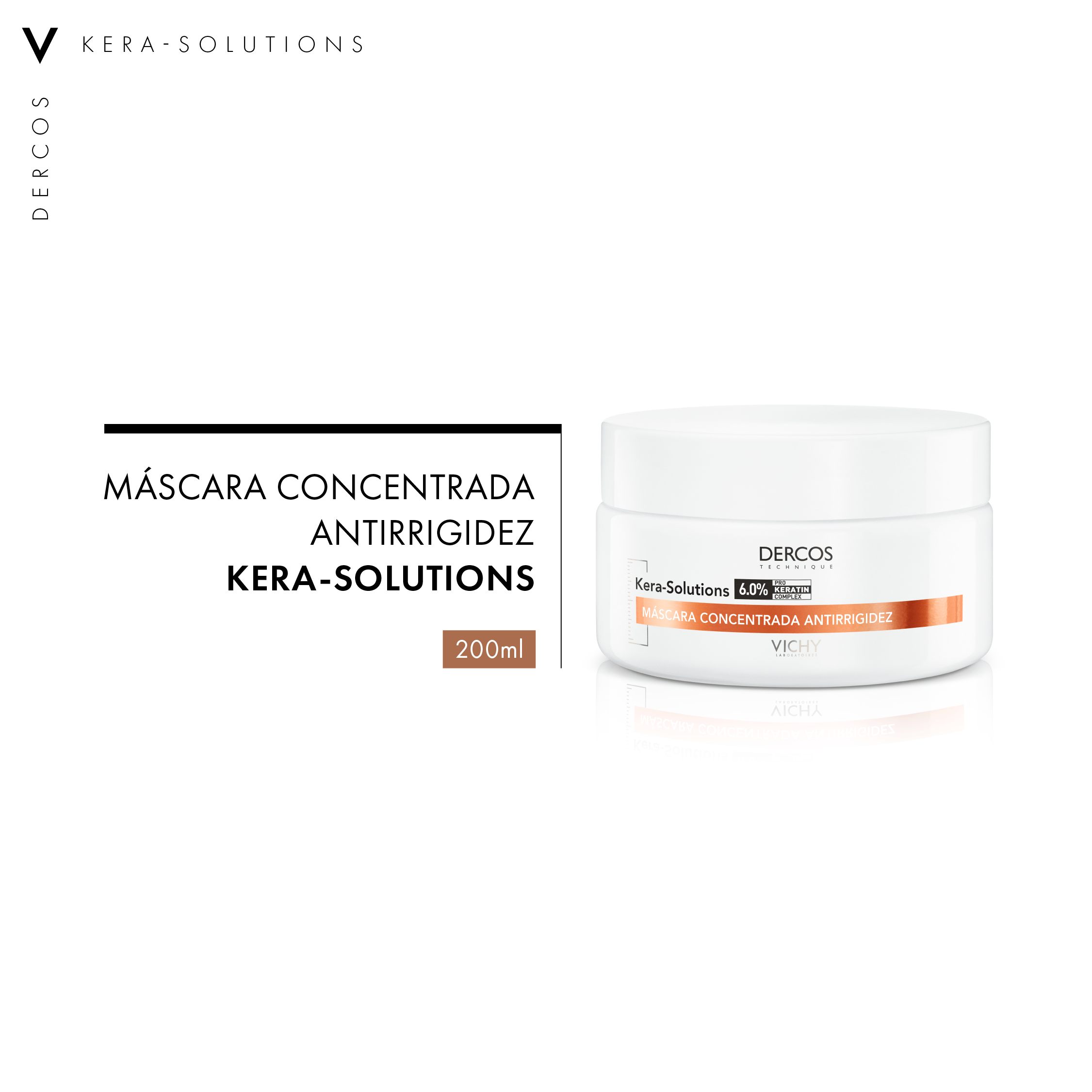 Máscara Capilar Vichy Dercos Kera-Solutions Antirrígide 200ml — foto 4