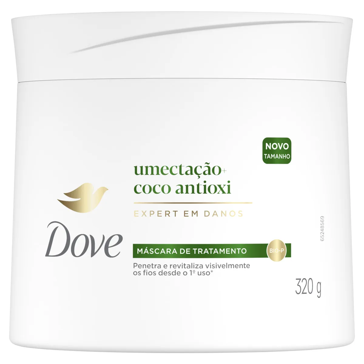 Máscara De Tratamento Capilar Dove Umectação + Coco Antioxi 320g — foto 2