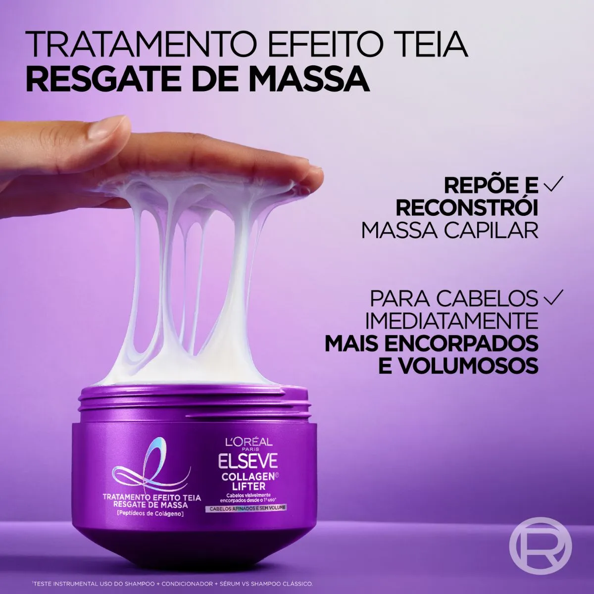 Máscara de Tratamento Capilar Elseve Collagen Lifter Efeito Teia 300g — foto 4