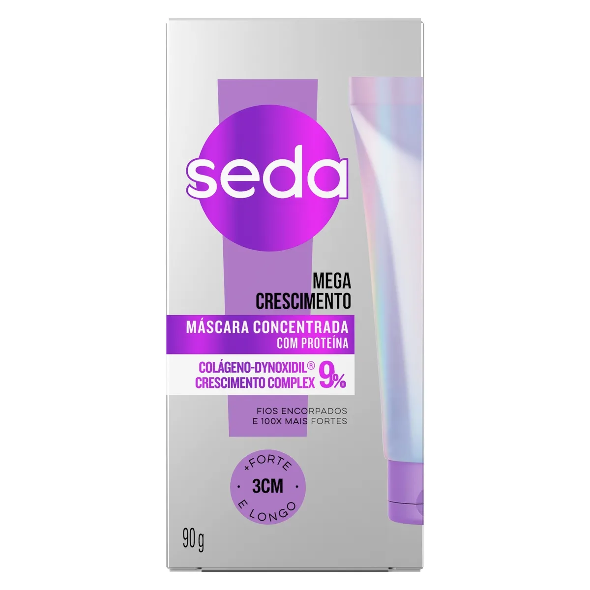 Máscara De Tratamento Capilar Seda Concentrada Mega Crescimento 90g — foto 2