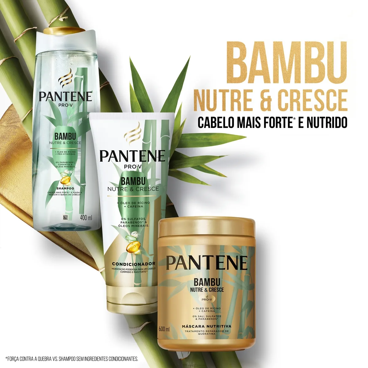 Máscara de Tratamento Pantene Pro-V Bambu Nutre & Cresce 600ml — foto 4