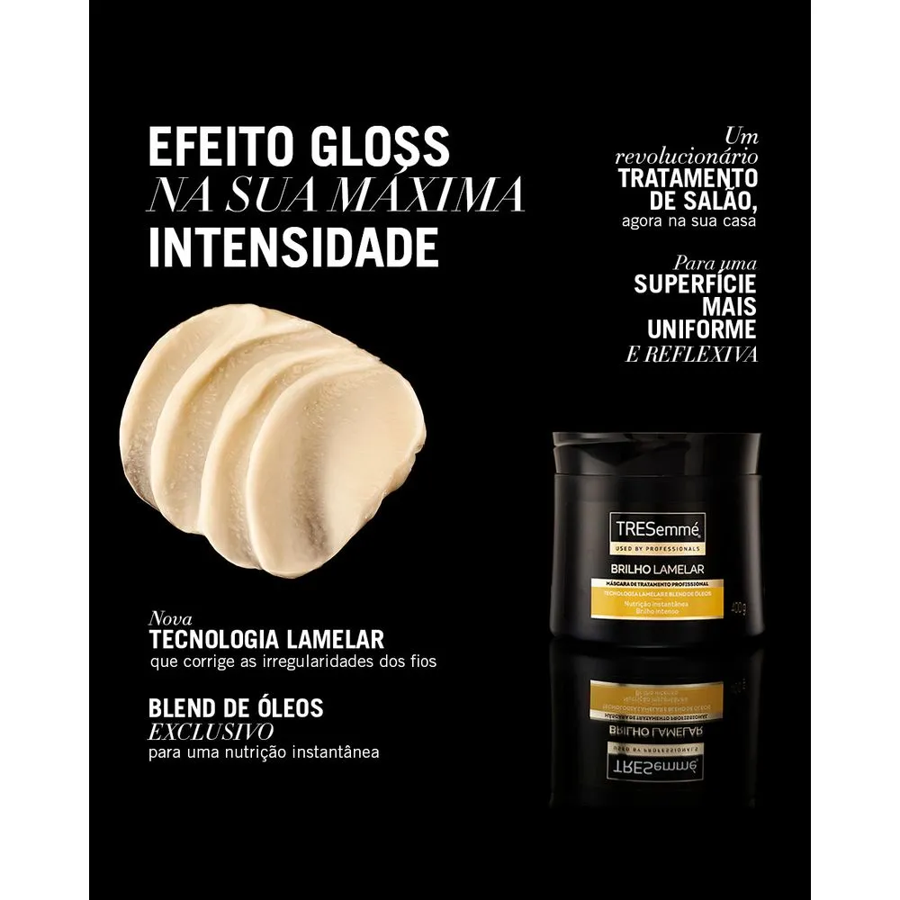 Máscara de Tratamento TRESemmé Brilho Lamelar Blend de Óleos 400g — foto 5