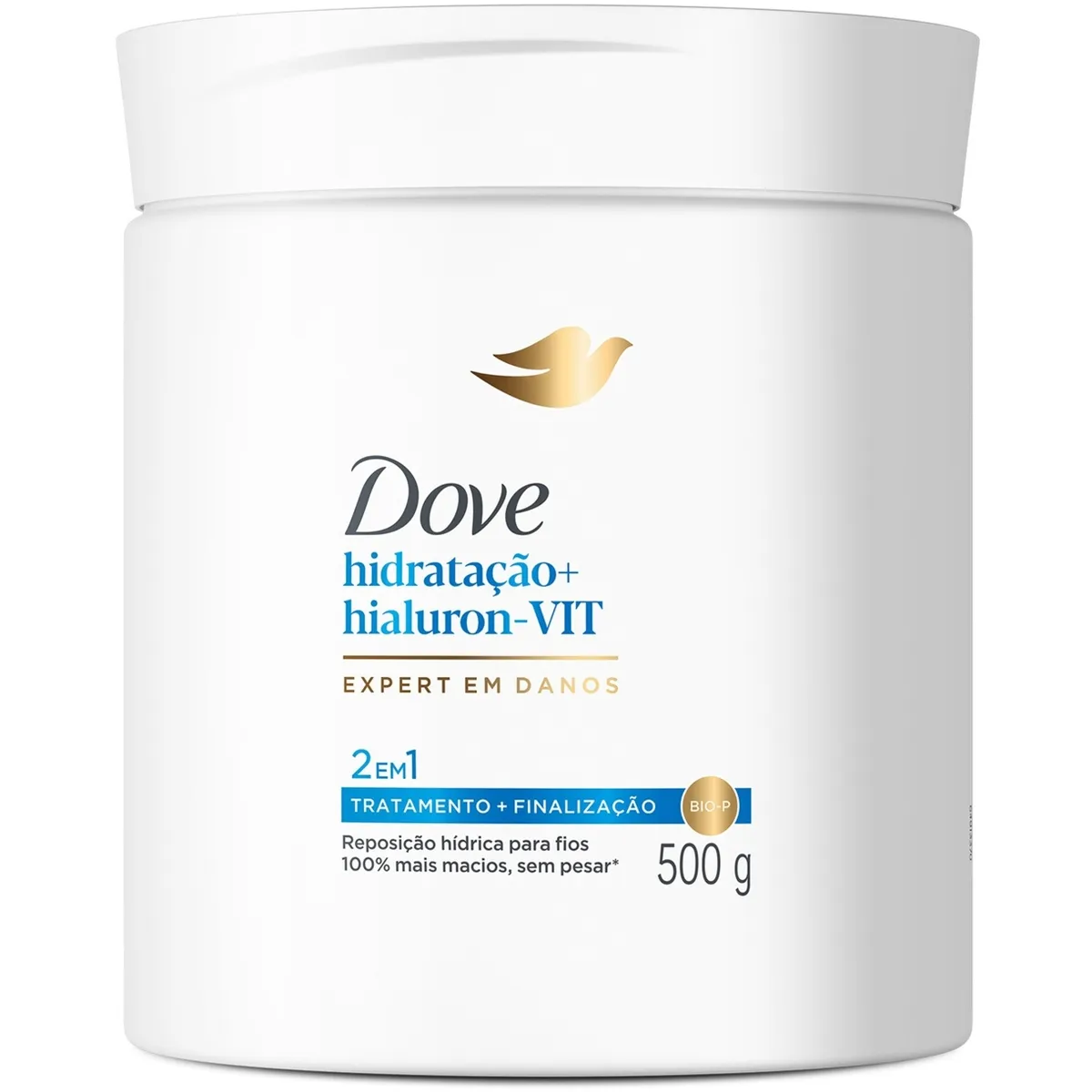 Máscara Dove 2 Em 1 Hidratação + Hialuron-Vit 500g — foto 2