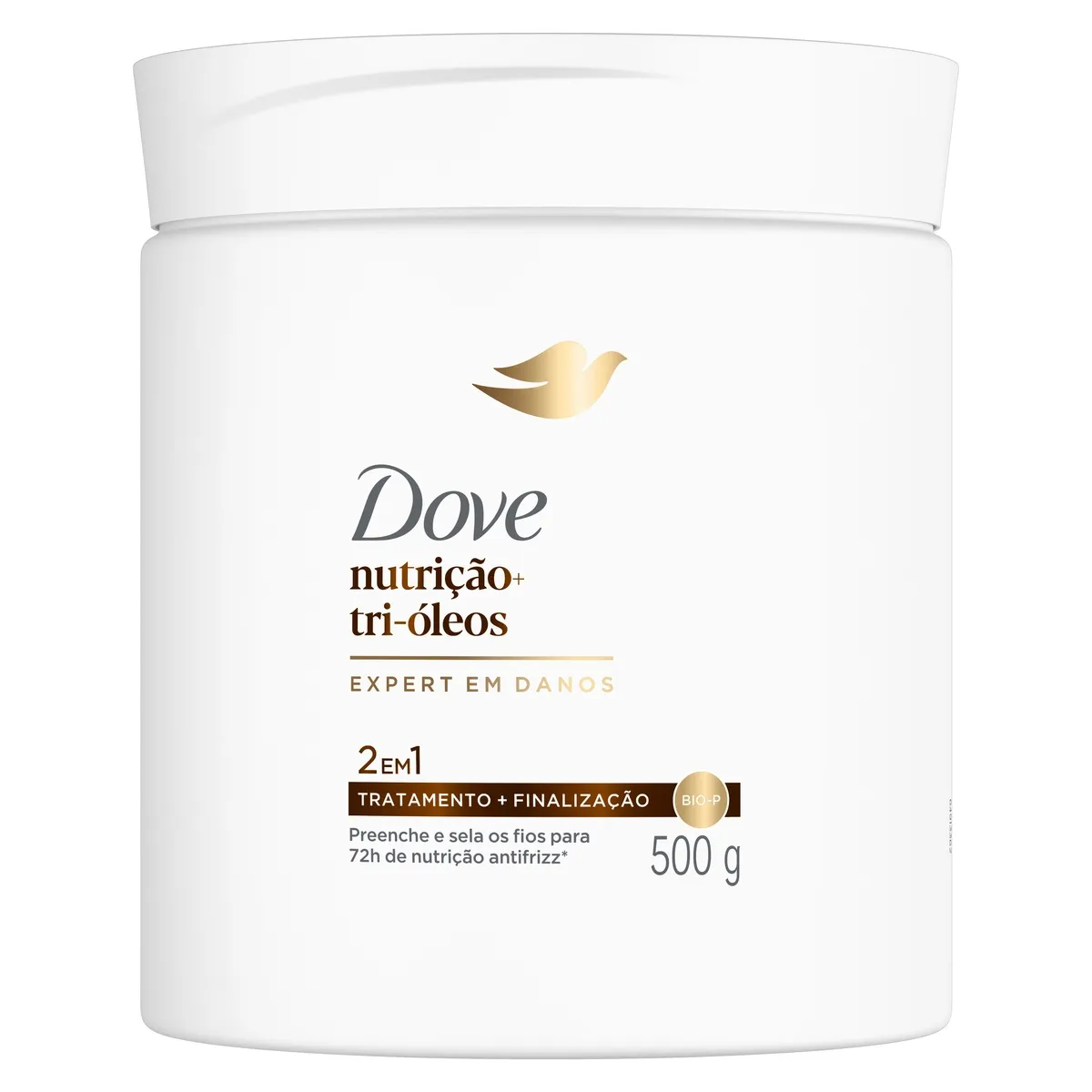 Máscara Dove 2 Em 1 Nutrição + Tri-Óleos 500g — foto 2