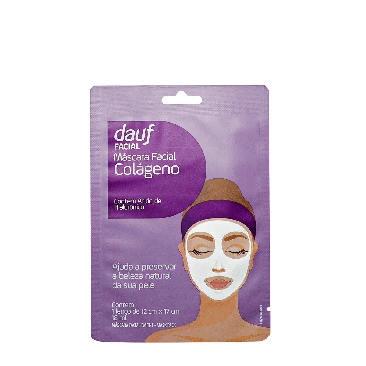 Máscara Facial de Colágeno dauf Com 1 Unidade
