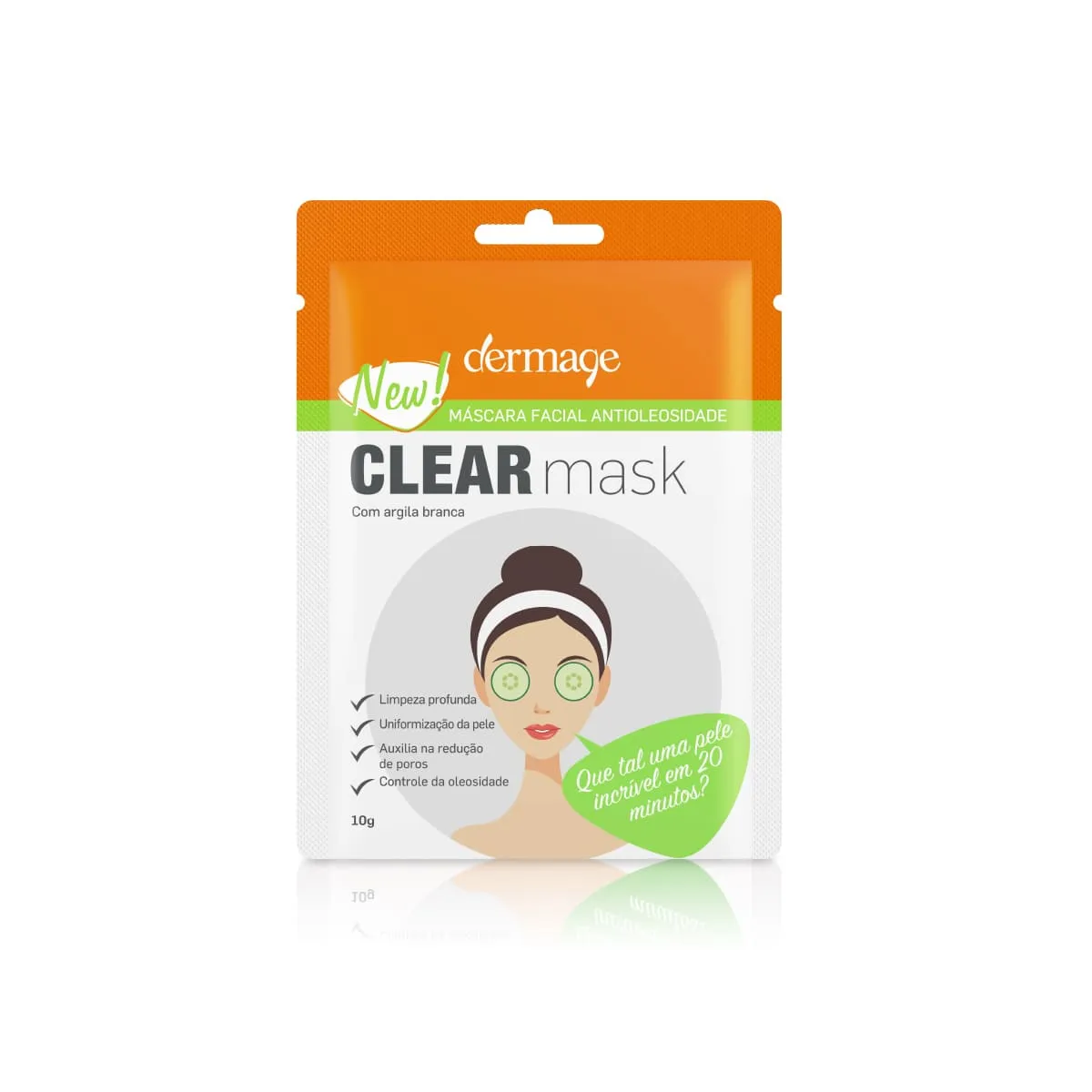 Máscara Facial dermage clear mask 10g