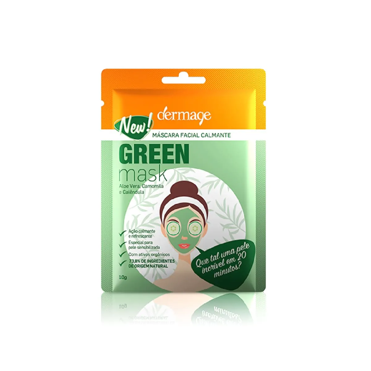 Máscara Facial dermage green mask 10g