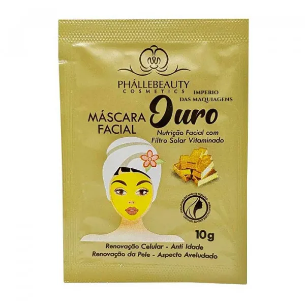 Máscara Facial Ouro Gold Phállebeauty