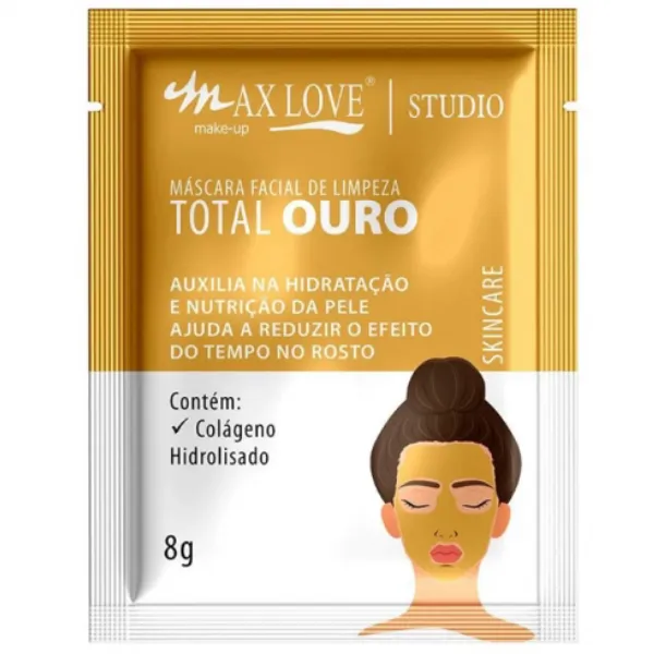 Máscara Facial Peel Off 8g Ouro Max Love — foto 2