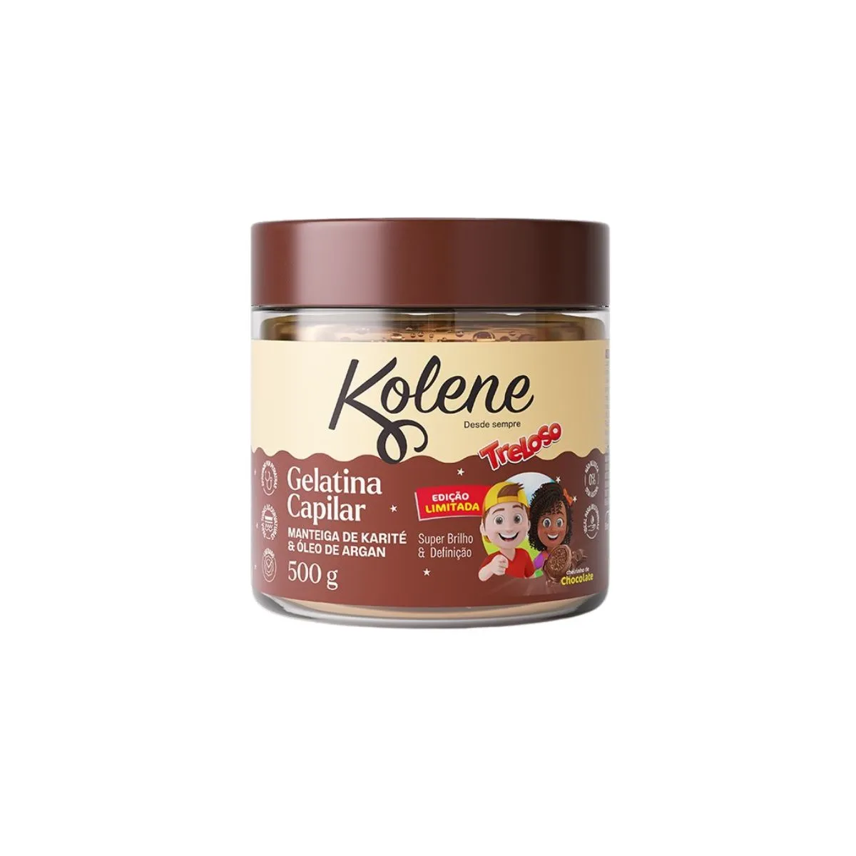 Modelador Kolene Gelatina Capilar Chocolate 500ml