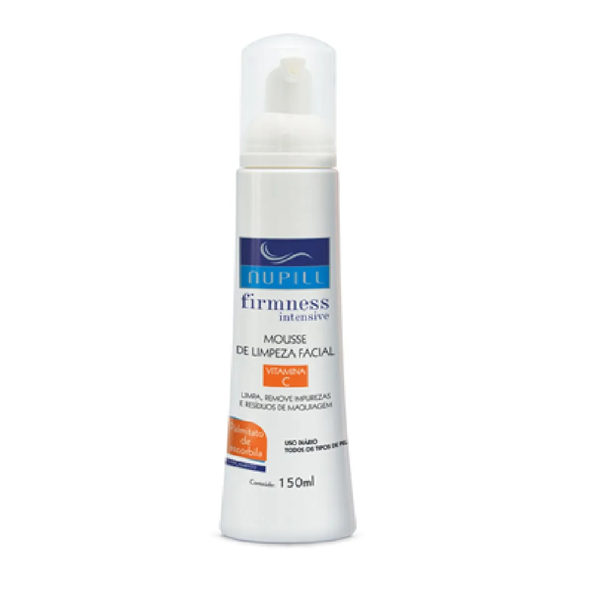 Mousse de Limpeza Facial nupill Vitamina c 150ml