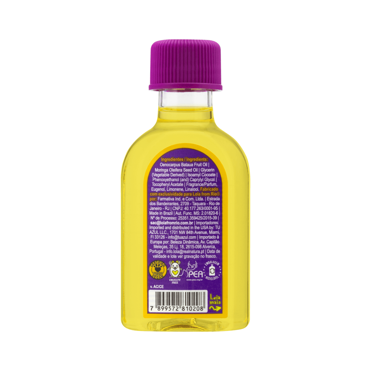 Óleo Capilar Lola Pinga! Reparação Patauá e Moringa 50ml — foto 2