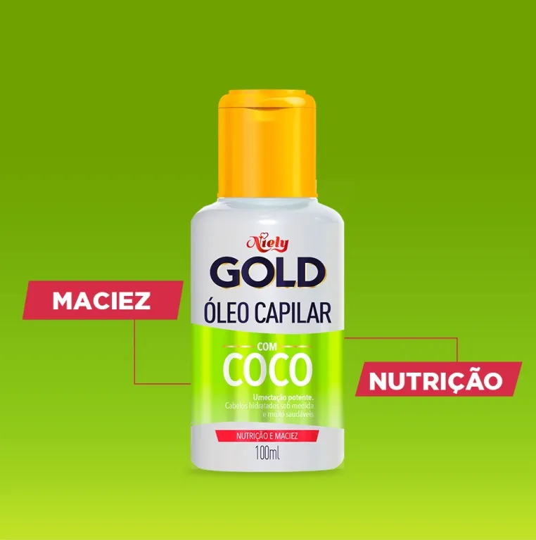 Óleo Capilar Niely Gold Hidratação Milagrosa Água de Coco 100ml — foto 5