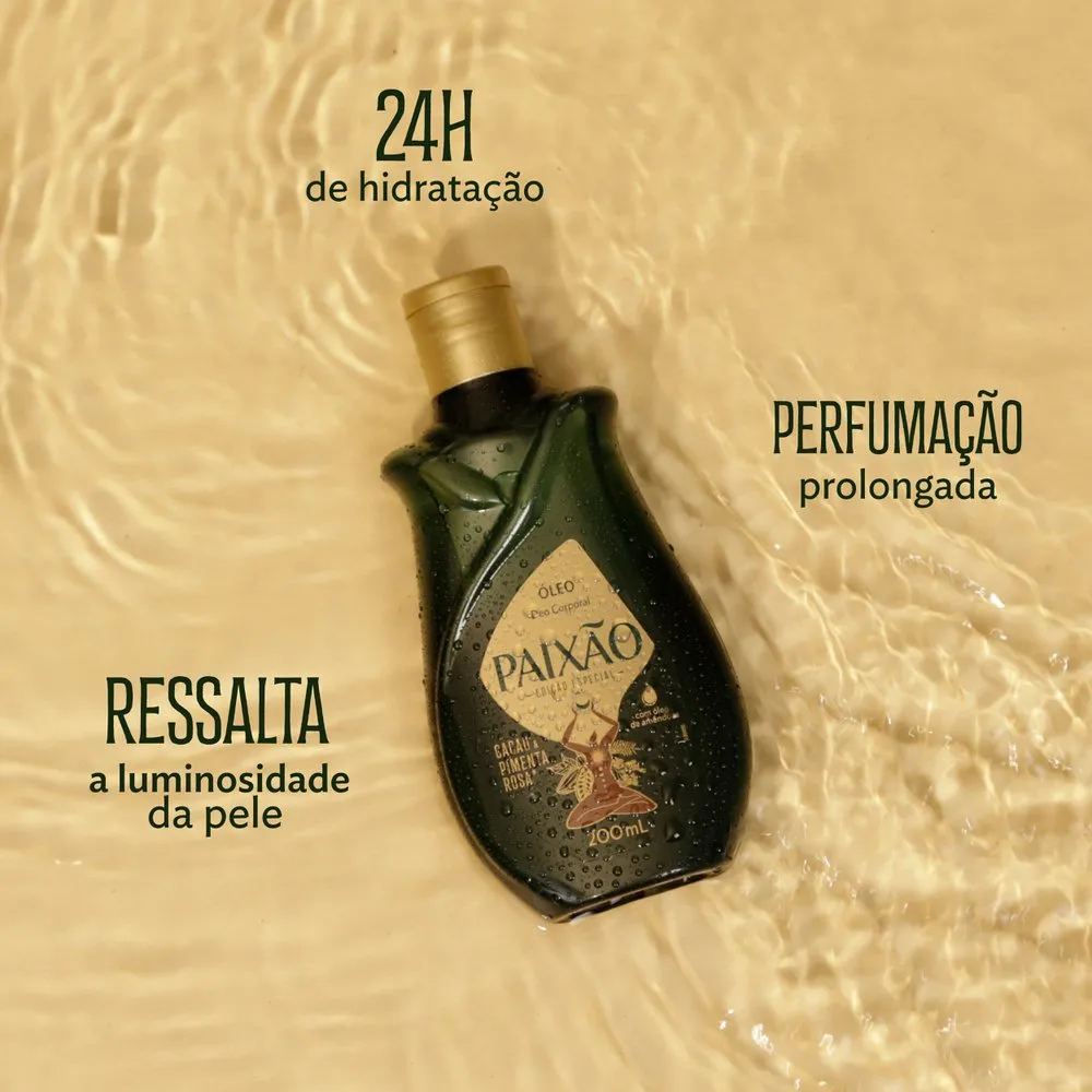 Óleo Corporal Paixão Cacau e Pimenta Rosa 200ml — foto 3