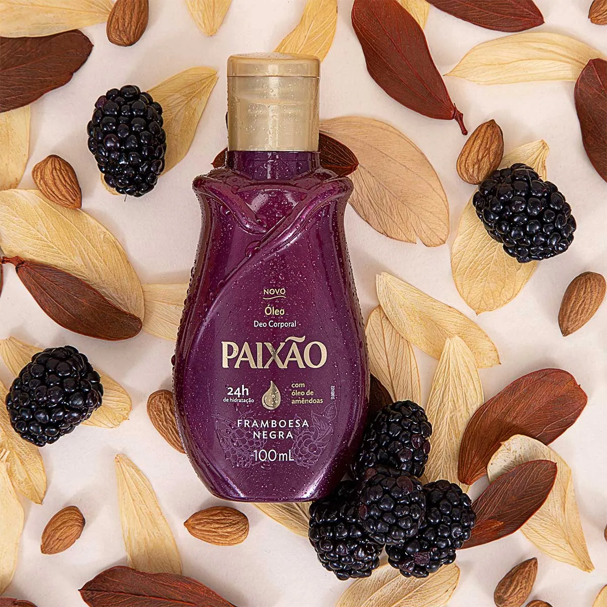 Óleo Corporal Paixão Framboesa Negra 100ml — foto 3