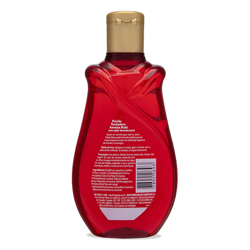 Óleo Corporal Paixão Tentadora Ameixa Rubi 200ml — foto 5
