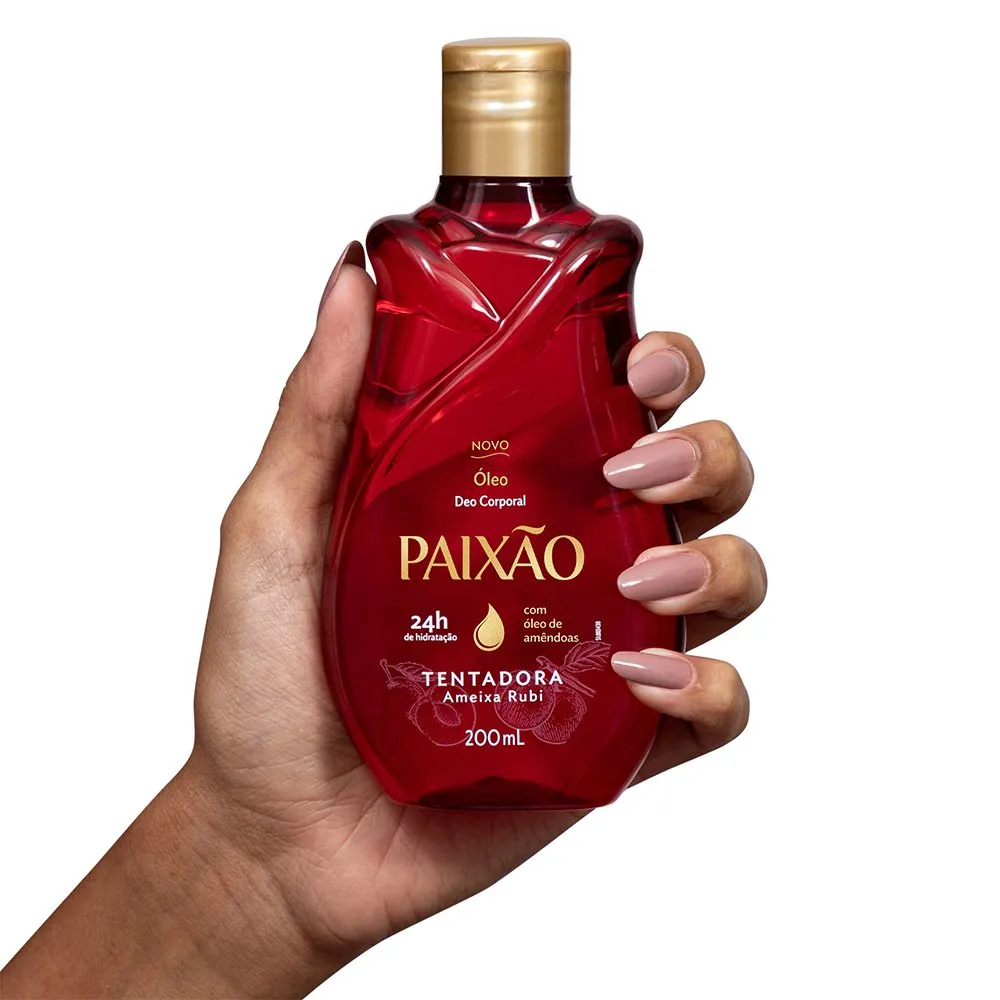 Óleo Corporal Paixão Tentadora Ameixa Rubi 200ml — foto 2
