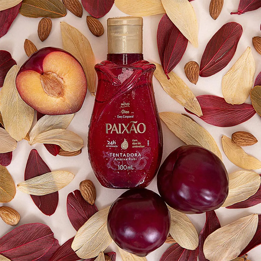 Óleo Corporal Paixão Tentadora Ameixa Rubi 200ml — foto 3