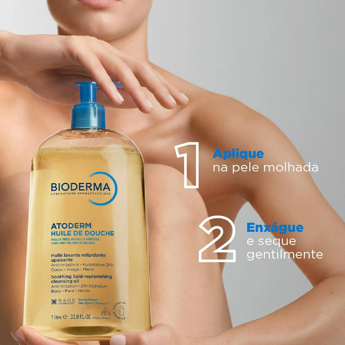 Óleo de Banho Bioderma Atoderm Hidratante 1 Litro — foto 3