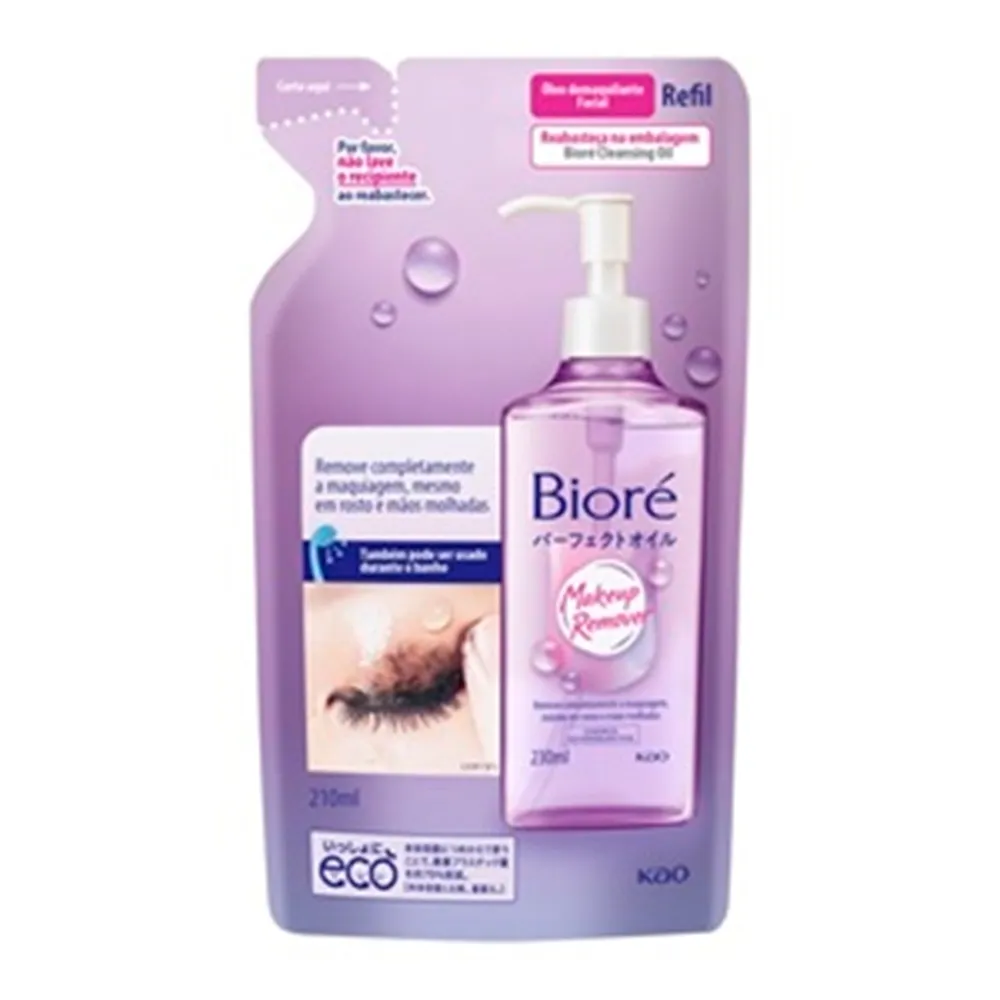 Oleo De Limpeza Demaquilante Biore Refil 210ml