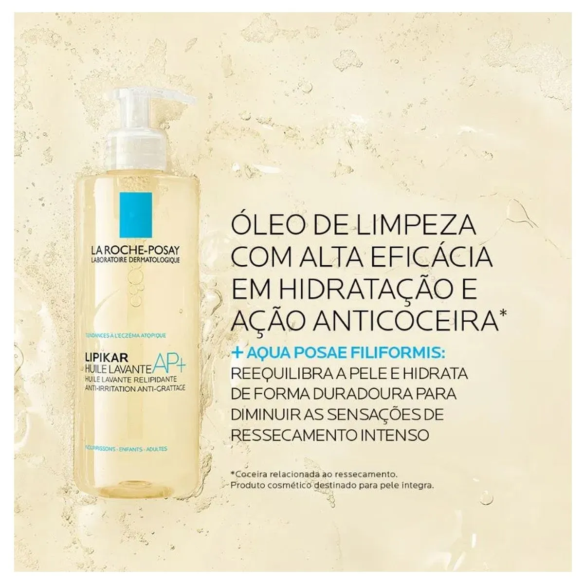 Óleo de Limpeza La Roche-Posay Lipikar AP+ Hidratante 400ml — foto 4