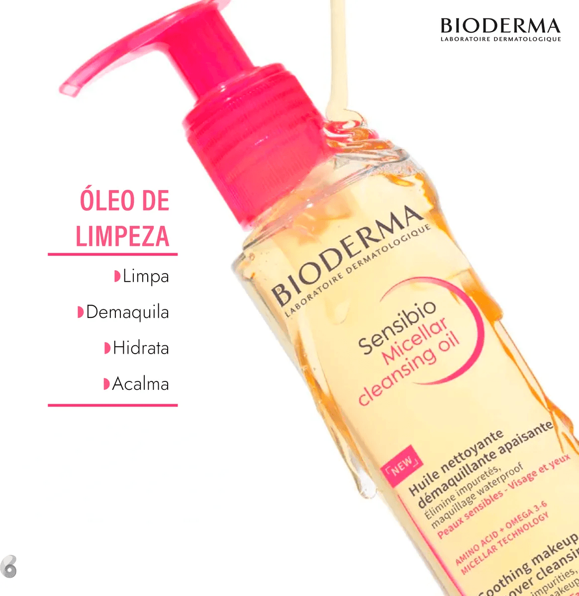 Óleo Demaquilante Bioderma Sensibio Micelar Cleansing 150ml — foto 3