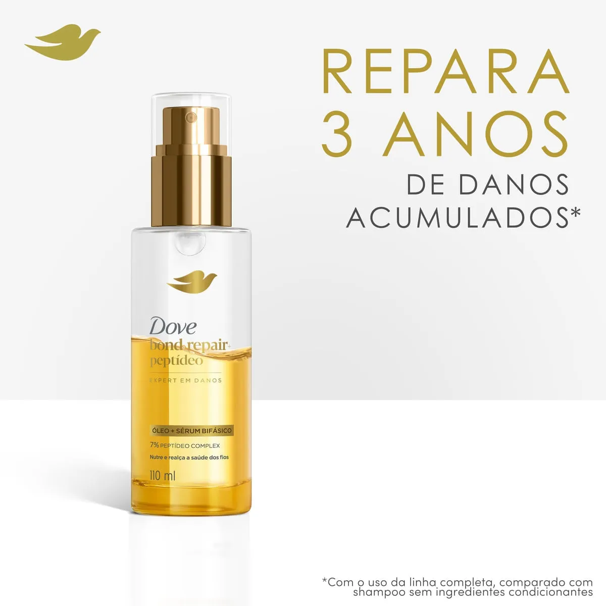 Óleo e Sérum Bifásico Dove Bond Repair + Peptídeo 110ml — foto 4