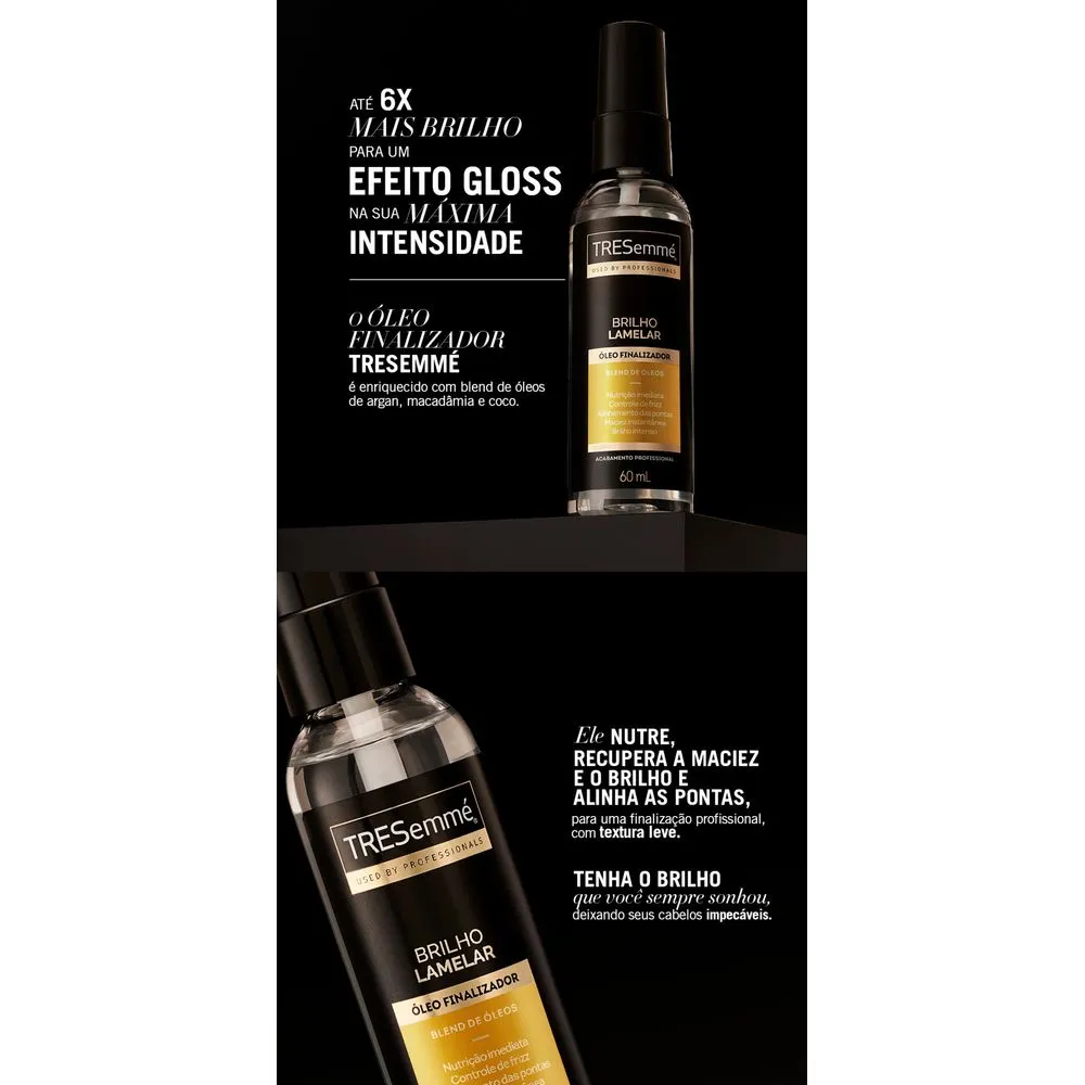 Óleo Finalizador TRESemmé Brilho Lamelar Blend de Óleos Spray 60ml — foto 7