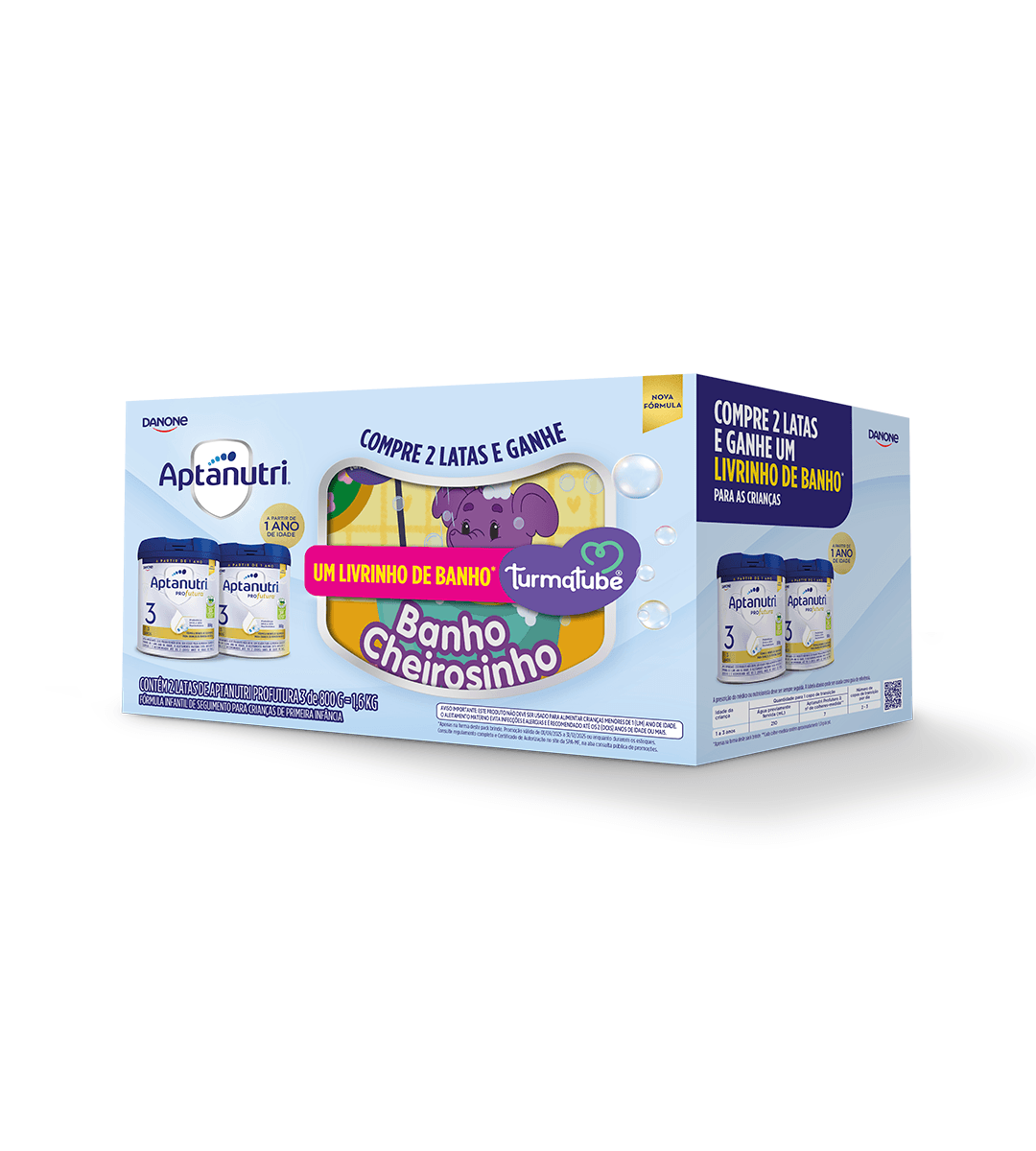 Pack Aptanutri Profutura 800g Cada + Brinde Livrinho De Banho