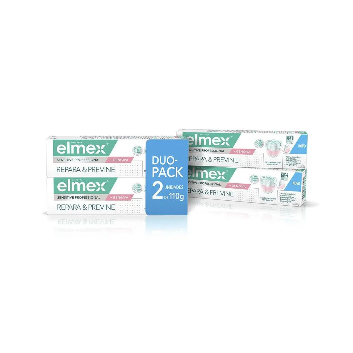 Pack Creme Dental Elmex Sensitive + Gengiva 2 Unidades De 110g Cada
