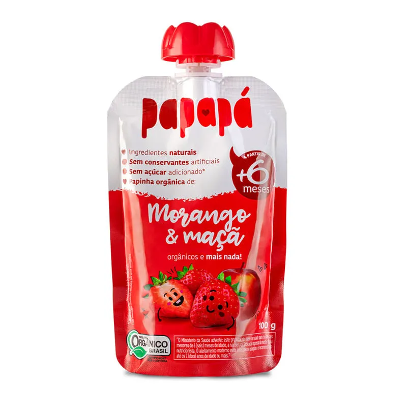Papinha - Morango e Maçã - Papapá 100g