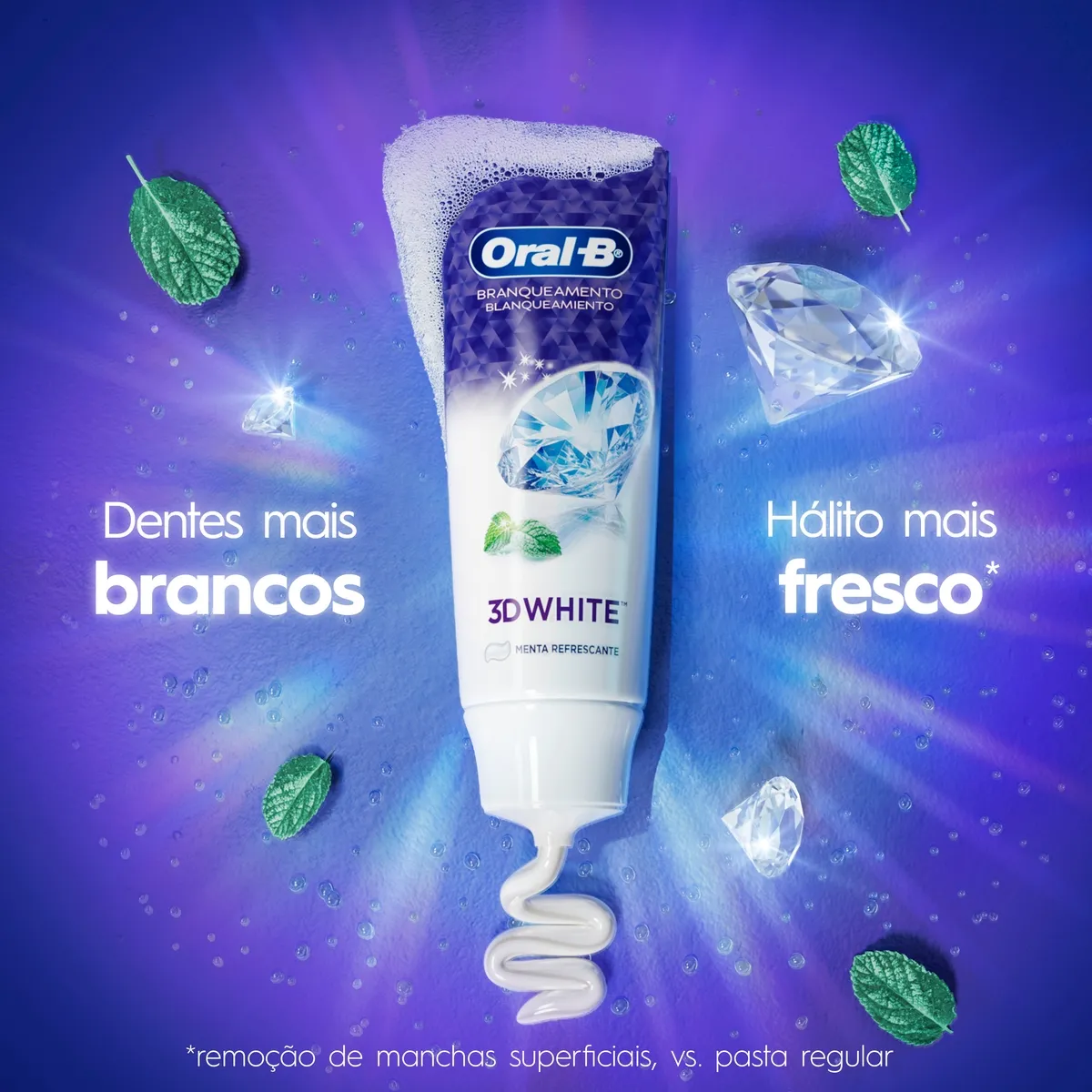 Pasta de Dente Oral-B 3D White Branqueadora 140g — foto 3