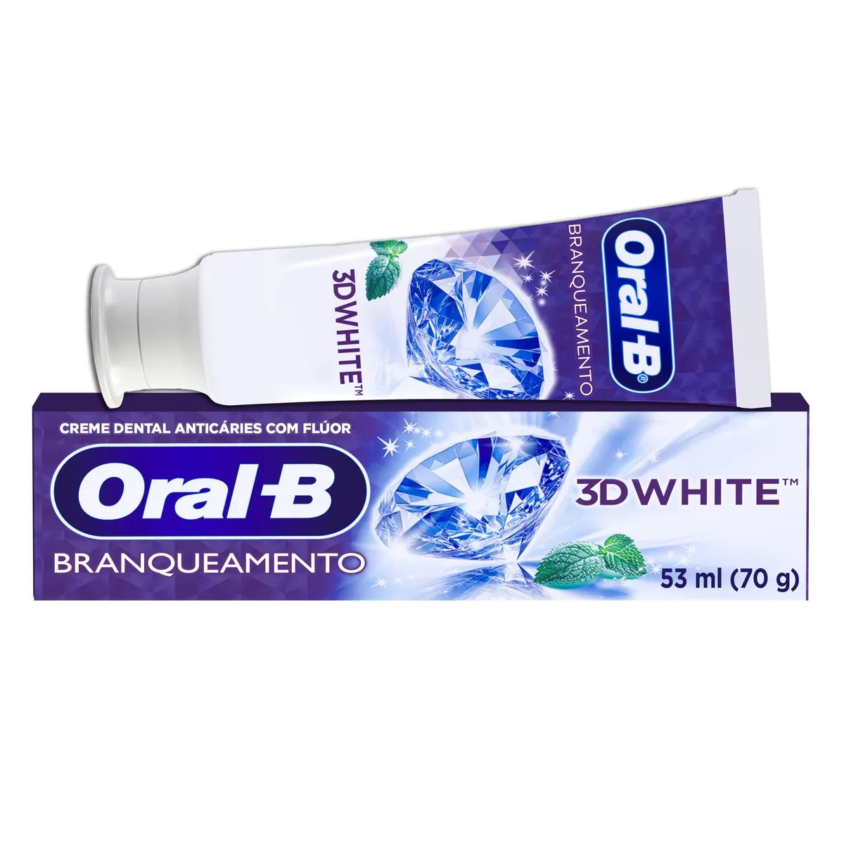 Pasta de Dente Oral-B 3D White Branqueadora 70g