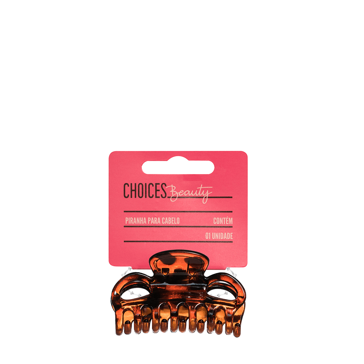 Piranha De cabelo Choices Beauty Borboleta Tamanho M 1 Unidade