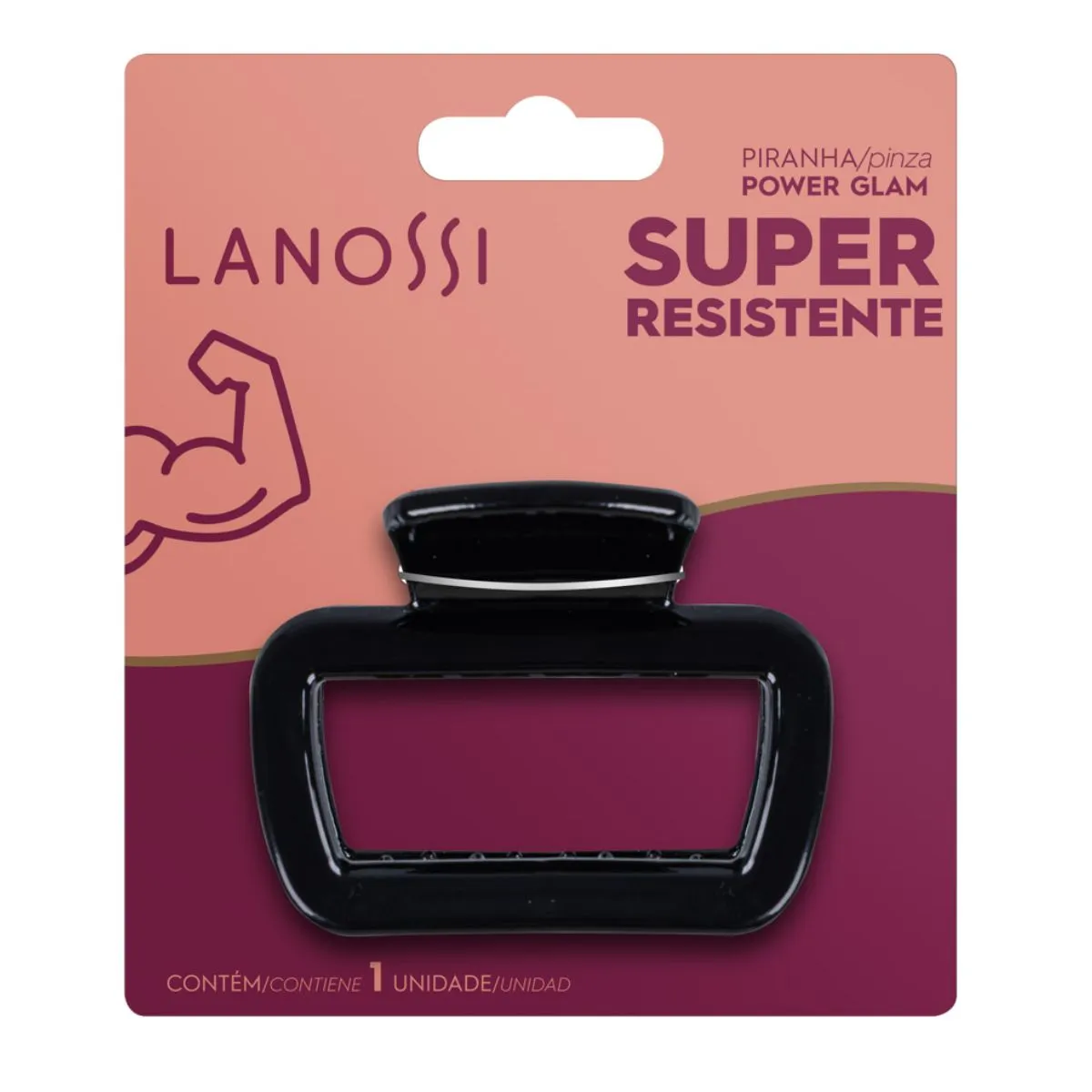 Piranha De Cabelo Lanossi Power Glam 1 Unidade
