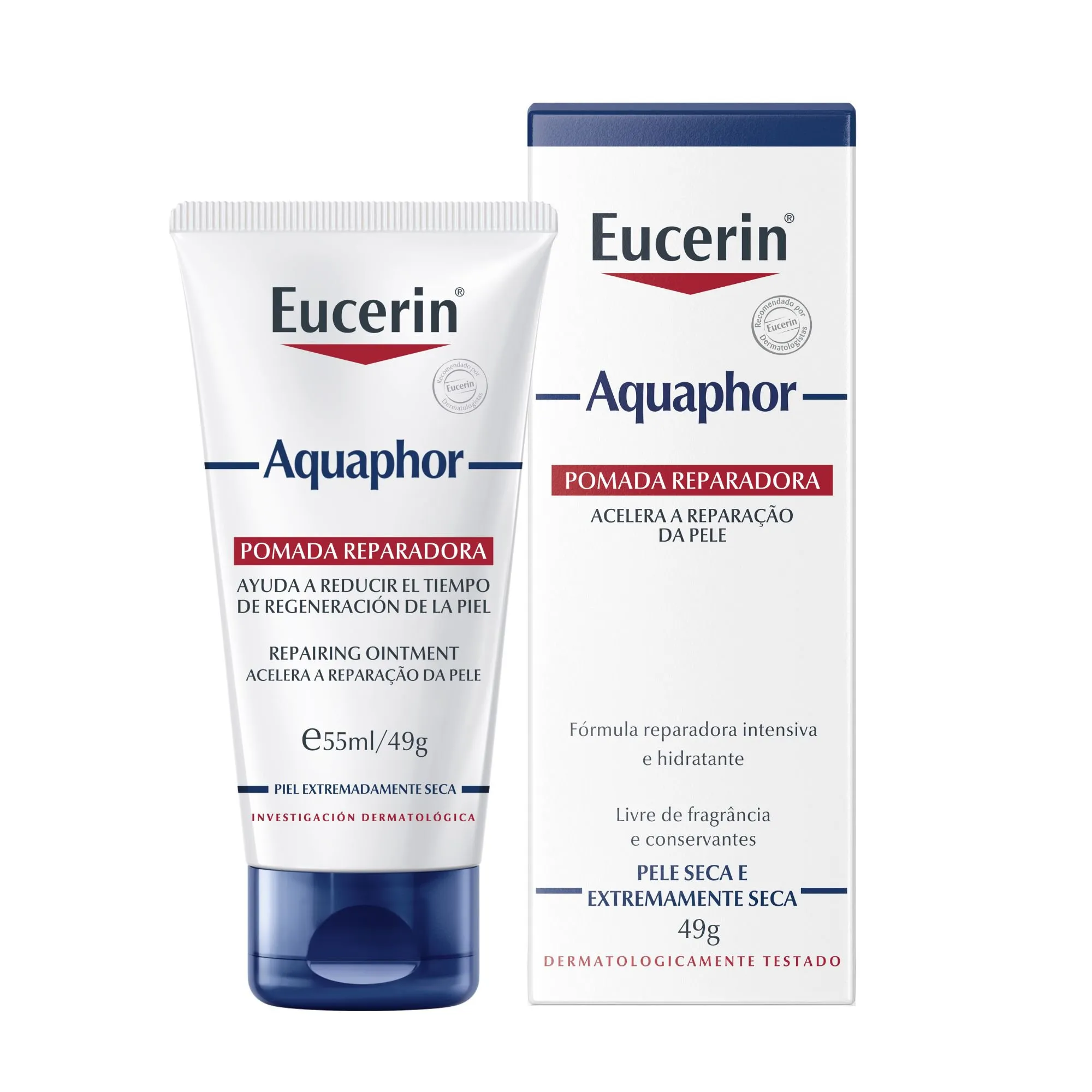 Pomada Eucerin Aquaphor Reparadora Intensiva 49g — foto 2