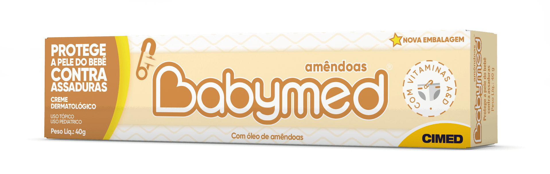 Pomada para Assadura Babymed Óleo de Amêndoas 40g — foto 2