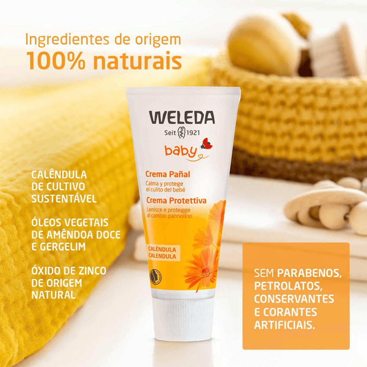 Pomada para Assadura Weleda Baby Calêndula Recém-Nascido 30ml — foto 3
