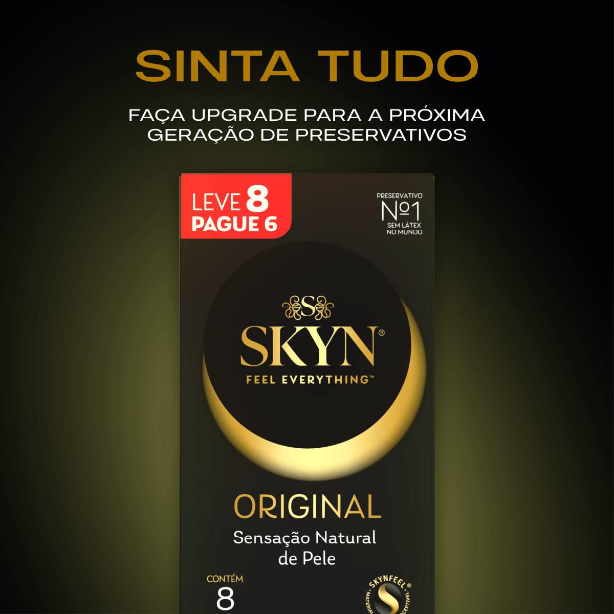 Preservativo Blowtex Skyn Original Lubrificado Sem Látex 8 Unidades — foto 4