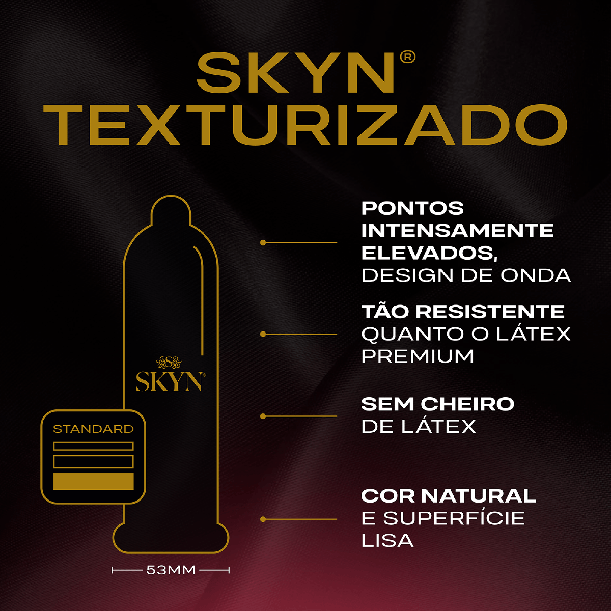Preservativo Blowtex Skyn Texturizado Lubrificado 3 Unidades — foto 3