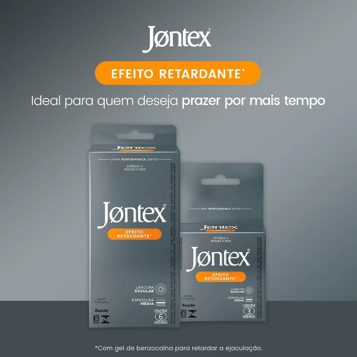 Preservativo Jontex Efeito Retardante Camisinha 6 unidades — foto 4